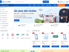 Website bán đồ dùng học sinh Học Cụ Plus