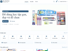 Website bán đồ dùng học sinh Học Sinh Mart