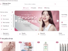 Website bán đồ dùng makeup Makeup Glow