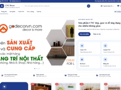 Website bán đồ dùng và sản phẩm CNC