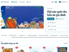 Website bán đồ hải sản Biển Xanh