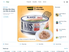 Website bán đồ hộp hopi