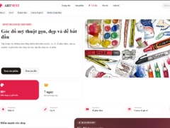Website bán đồ mỹ thuật php mysql