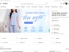 Website bán đồ thời trang nam NERO