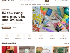 Website bán đồ thủ công Mộc Mộc Craft