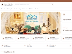 Website bán đồ trang trí Decor Nhật Mộc