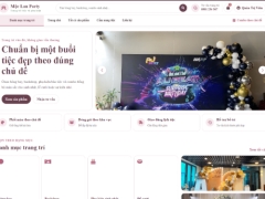 Website bán đồ trang trí tiệc Mộc Lan Party