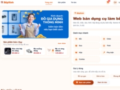 Website bán dụng cụ làm bếp BếpXinh