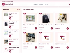 Website bán dụng cụ làm tóc