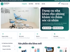 Website bán dụng cụ nha khoa DentaCare