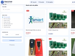 Website bán dụng cụ nông nghiệp nông Cụ Xanh
