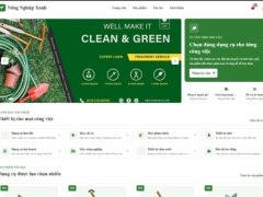 Website bán dụng cụ nông nghiệp Nông Nghiệp Xanh
