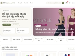 Website bán dụng cụ tập yoga