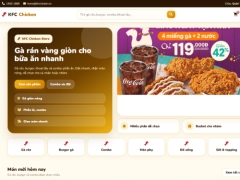 Website bán gà rán KFC