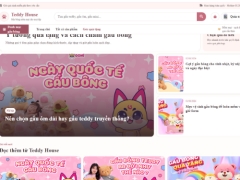 Website bán gấu bông Teddy House