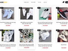 Website bán giày snaker giao diện đẹp