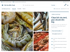 Website bán hải sản Hải Sản Biển Xanh