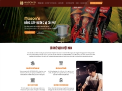Website bán hàng cà phê trà siêu đẹp dễ SEO top Google