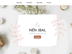 Website bán hàng nến thơm UI/UX đẹp và hiện đại
