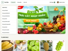 Website bán hoa quả php mysql
