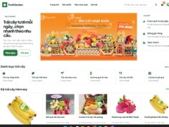 Website bán hoa quả tươi FruitGarden Store