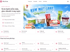 Website bán kem lạnh Mây Kem
