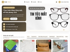 Website bán kính mắt thời trang Kính Moda Store