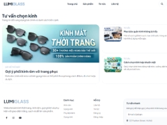 Website bán kính thời trang