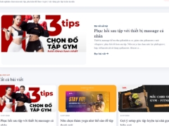 Website bán máy chạy bộ và đồ fitness FitHome