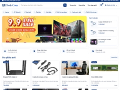 Website bán máy tính và phụ kiện TechCom