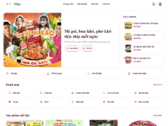 Website bán mì gói ăn liền Migo