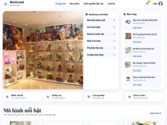 Website bán mô hình lego BrickLand