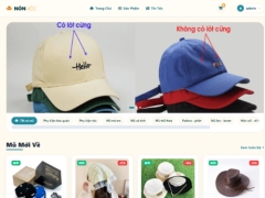 Website bán mũ giao diện đẹp