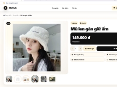 Website bán mũ thời trang