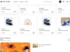 Website bán mũ trực tuyến