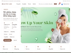 Website bán mỹ phẩm giao diện đẹp