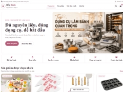 Website bán nguyên liệu và dụng cụ làm bánh