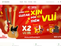 Website bán nhạc cụ giao diện đẹp