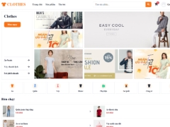 Website bán quần áo Clothes