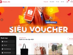 Website bán quần áo shopee_lite