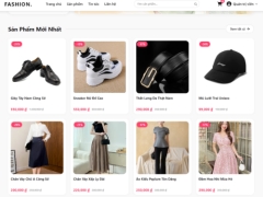 Website bán quần áo thời trang