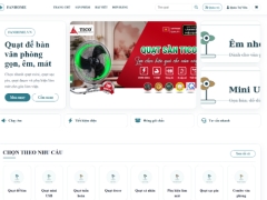 Website bán quạt để bàn văn phòng