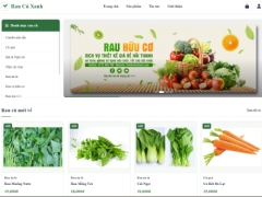 Website bán rau củ trực tuyến