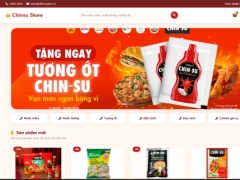 Website bán sản phẩm Chinsu và gia vị gia đình