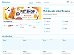 Website bán sản phẩm cho thú cưng