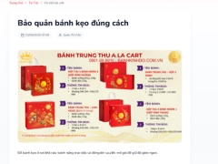 Website bán sản phẩm Kinh Đô