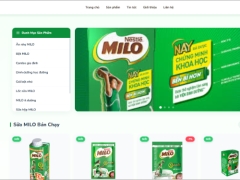 Website bán sản phẩm sữa MILO
