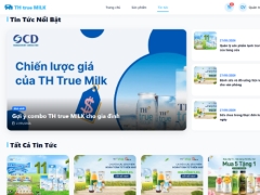 Website bán sản phẩm TH true MILK