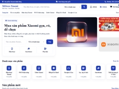 Website bán sản phẩm Xiaomi