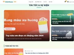 Website bán sơn và vật tư thi công có AI hỗ trợ bán hàng